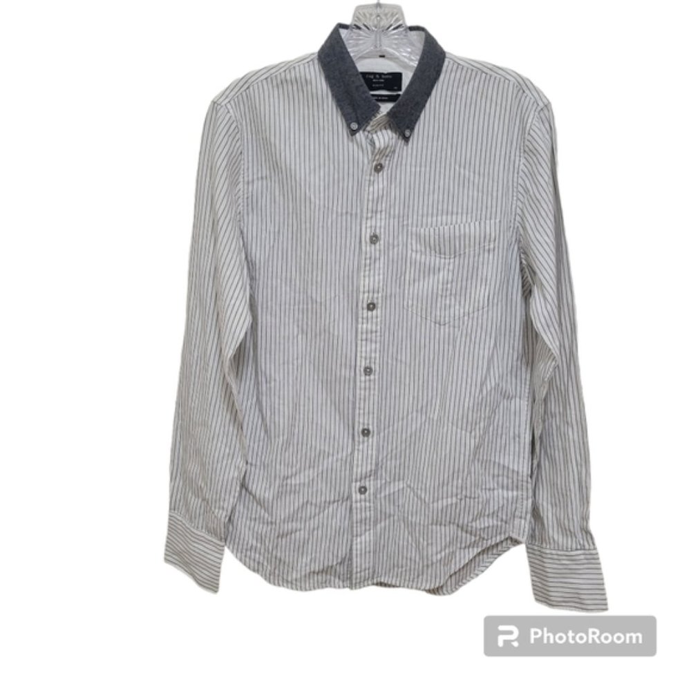 Rag Bone Men's Button Down Striped Dress Shirt Size Xs